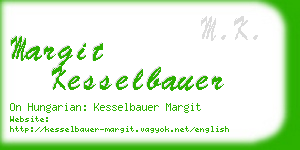 margit kesselbauer business card